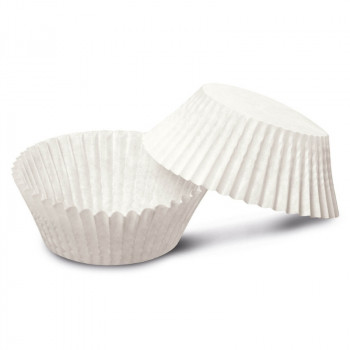 Guardini Easy Bake Bio χάρτινα φορμάκια για muffins, Ø 7 x 3 cm, λευκά, 100 τεμ.