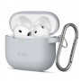 Tech-Protect Crayon Silicone Hook θήκη για Apple AirPods 4, γκρι