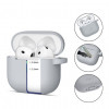 Tech-Protect Crayon Silicone Hook θήκη για Apple AirPods 4, γκρι