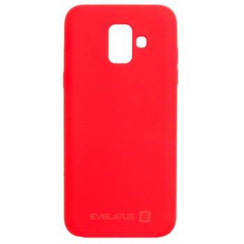 Evelatus Samsung A6 2018 Nano θήκη σιλικόνης Soft Touch TPU κόκκινο
