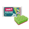 YORK σφουγγάρι πιάτων Wave 4+1 τεμ. 10x7x3cm