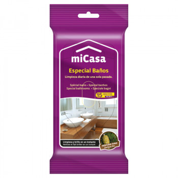 Micasa μαντηλάκια για καθαρισμό μπάνιου, 15 τεμ.