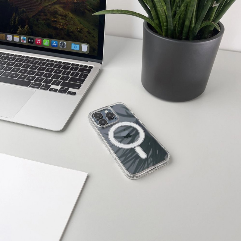 Hurtel Ultra Clear θήκη με MagSafe για Samsung Galaxy S25 Edge - διάφανο