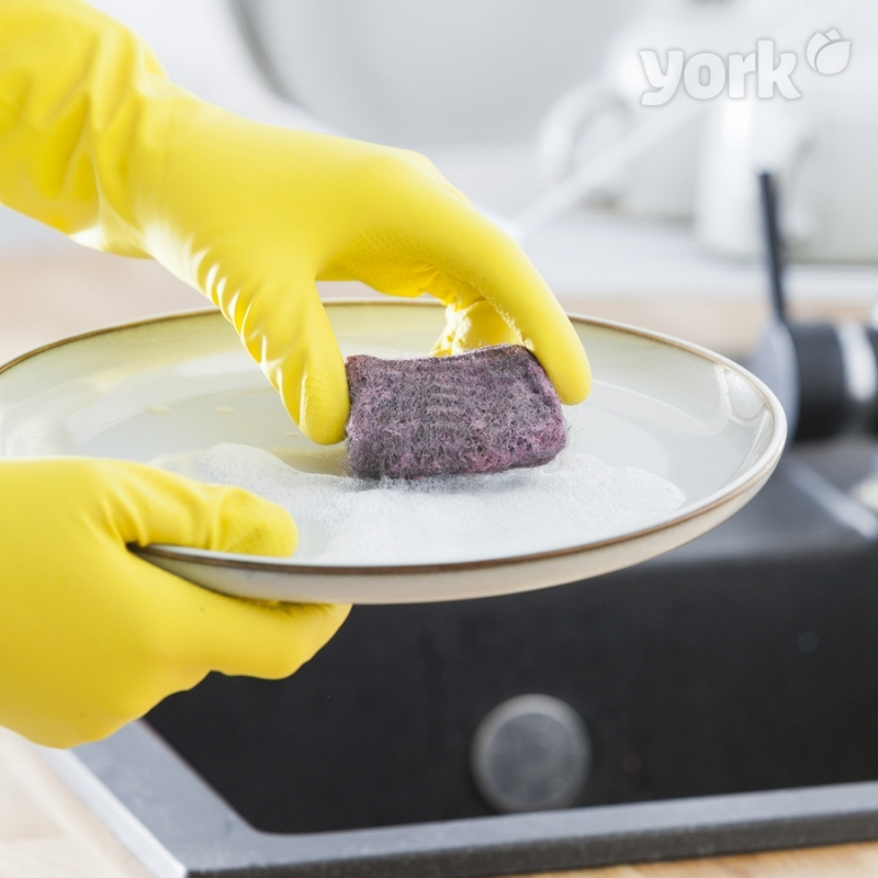 YORK ατσαλόμαλλο με σαπούνι 6 τεμ.