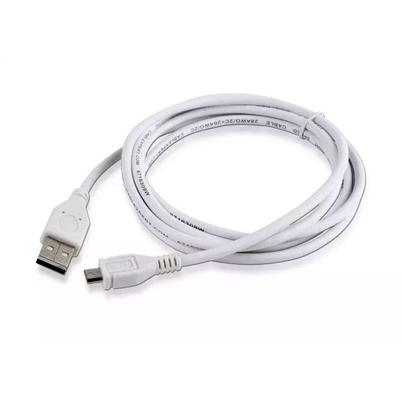 Gembird CCP-mUSB2-AMBM-6-W καλώδιο USB 2.0 A σε Micro-USB B, 1,8 m, λευκό
