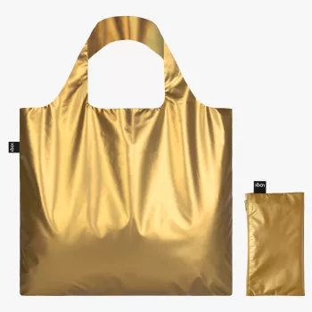 LOQI METALLIC χρυσή τσάντα χεριού