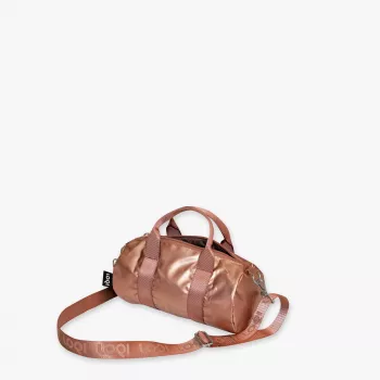 Τσάντα Weekender LOQI – ροζ χρυσό (μικρή)