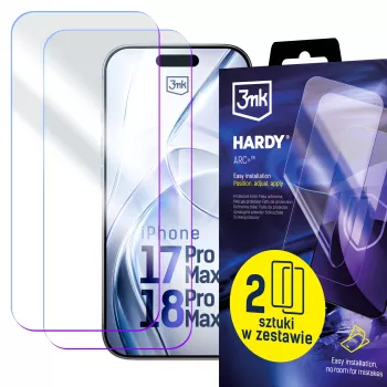 3mk Hardy ARC+ μεμβράνη προστασίας οθόνης 4 στρώσεων για Apple iPhone 17 Pro Max / 18 Pro Max