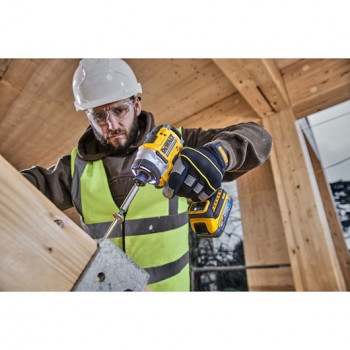 DeWALT DCF860E2T-QW Κρουστικό κατσαβίδι μπαταρίας 3800 RPM Μαύρο, Κίτρινο