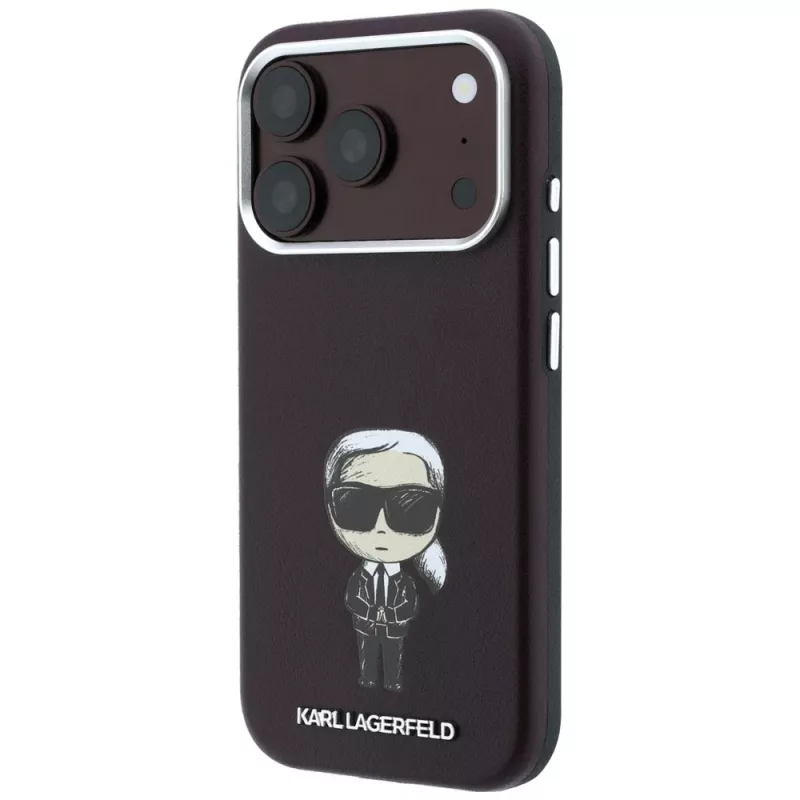 Karl Lagerfeld Smooth Ikonik Sketch MagSafe Θήκη για iPhone 18 Pro Max / 17 Pro Max, βυσσινί