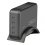 Logilink φορτιστής γραφείου USB-C, 240 W, GaN, 4 θυρών, 4x USB-C (PD), μαύρο