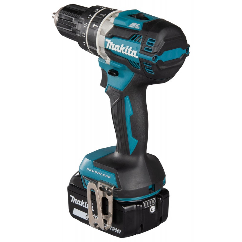 Makita DHP484RFJ επαναφορτιζόμενο δραπανοκατσάβιδο, 2000 U/min, μαύρο/μπλε