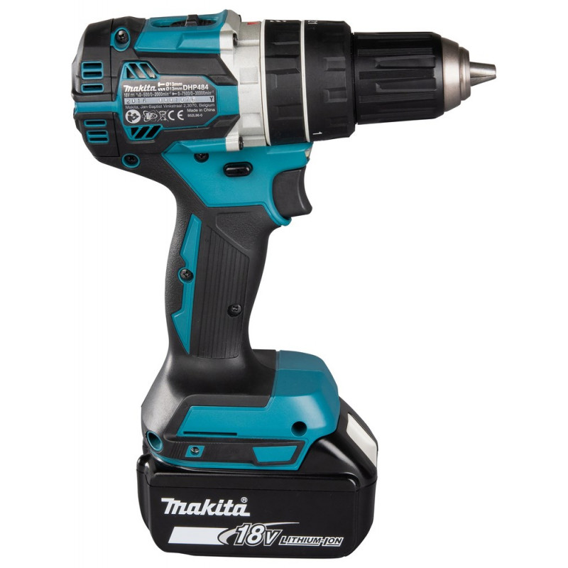 Makita DHP484RFJ επαναφορτιζόμενο δραπανοκατσάβιδο, 2000 U/min, μαύρο/μπλε
