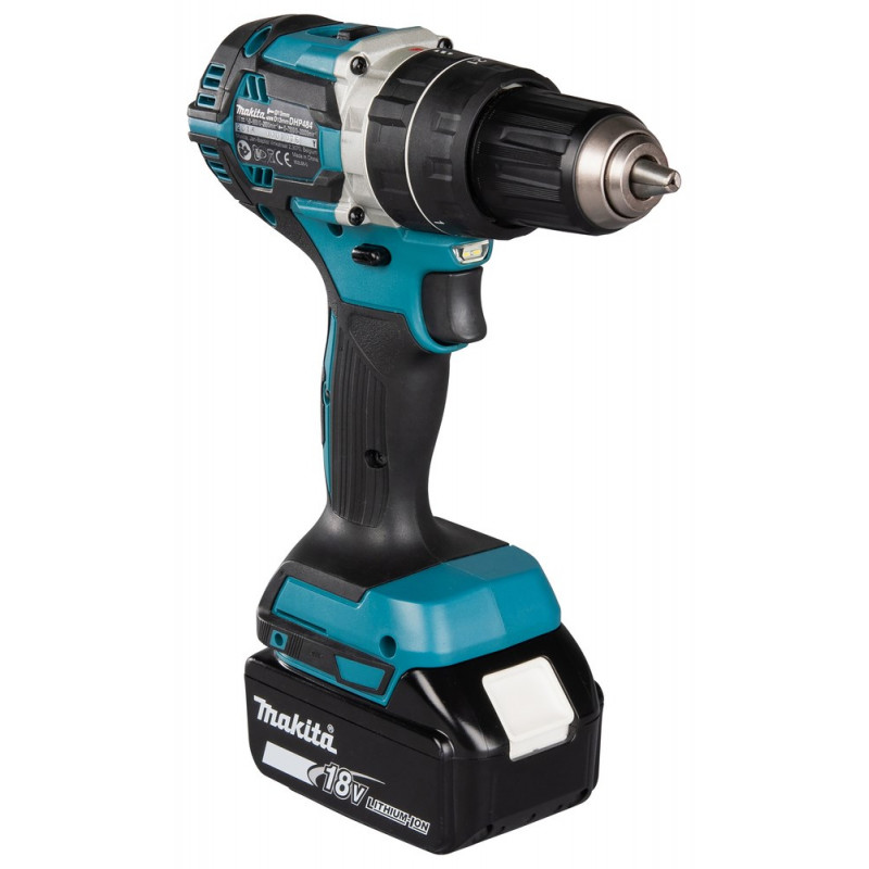 Makita DHP484RFJ επαναφορτιζόμενο δραπανοκατσάβιδο, 2000 U/min, μαύρο/μπλε