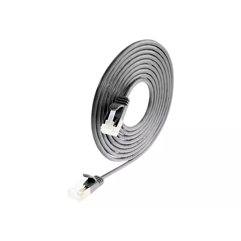 Wirewin Slim Cat6a U/FTP Καλώδιο patch RJ45, 5 m, Μαύρο