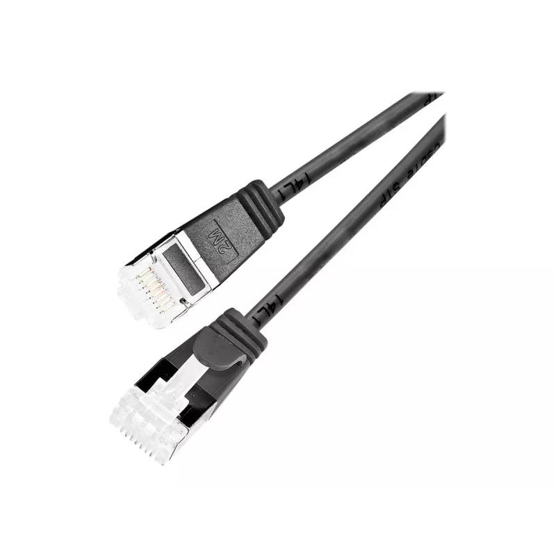Wirewin Slim Cat6a U/FTP Καλώδιο patch RJ45, 5 m, Μαύρο