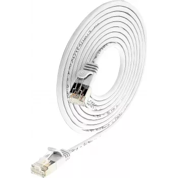 Wirewin Slim Cat6 U/FTP Καλώδιο patch RJ45, 7,5 m, Λευκό