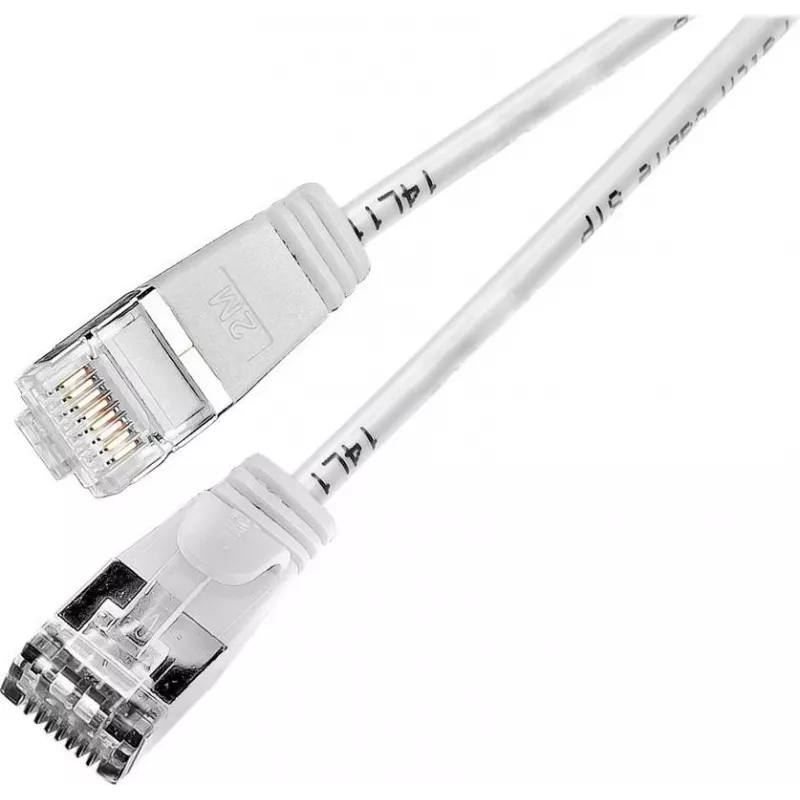 Wirewin Slim Cat6 U/FTP Καλώδιο patch RJ45, 7,5 m, Λευκό