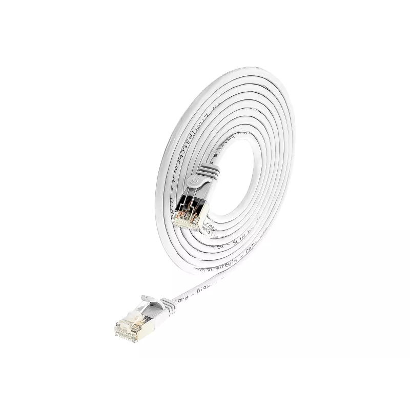 Wirewin Slim Cat6 U/FTP Καλώδιο patch RJ45, 7,5 m, Λευκό