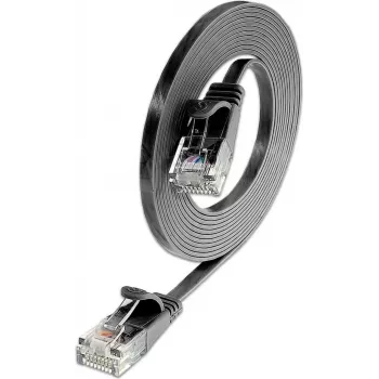 Wirewin Slim Cat6 U/UTP καλώδιο patch RJ45, 0,1 m, μαύρο