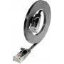 Wirewin Slim Cat6 U/UTP καλώδιο patch RJ45, 0,1 m, μαύρο