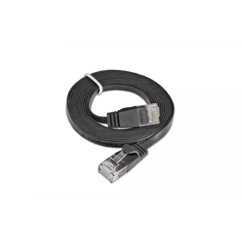 Wirewin Slim Cat6 U/UTP καλώδιο patch RJ45, 0,1 m, μαύρο