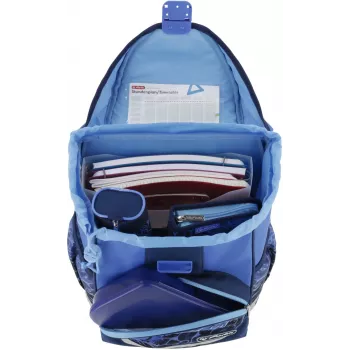 Herlitz UltraLight Plus σχολική τσάντα, Blue Shark