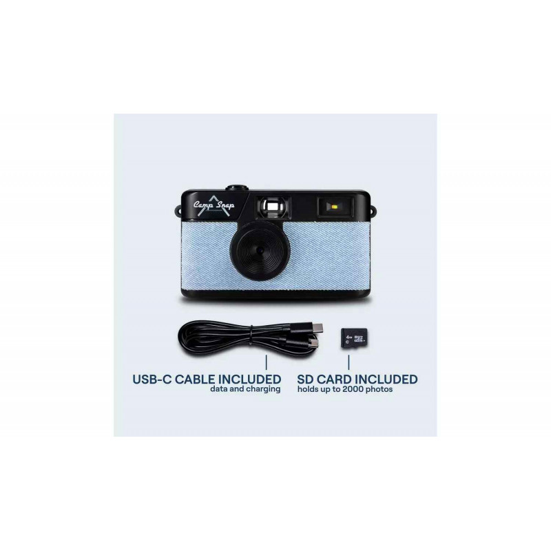 Camp Snap ψηφιακή φωτογραφική μηχανή CS-V105-DN-WW Denim, Blue Jeans/μαύρο