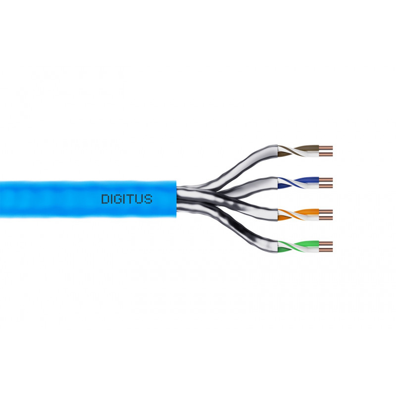 Digitus Cat6a U/FTP καλώδιο εγκατάστασης, 100 m, μπλε, LSZH, Simplex