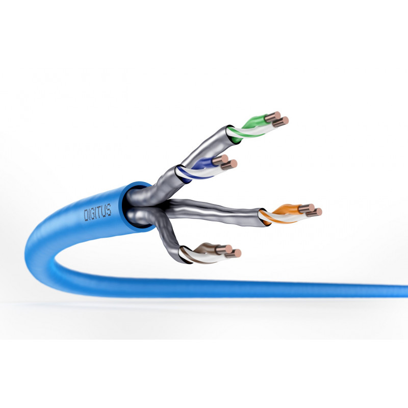 Digitus Cat6a U/FTP καλώδιο εγκατάστασης, 100 m, μπλε, LSZH, Simplex