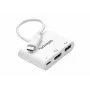 celexon Αντάπτορας USB-C Multiport σε HDMI και USB-A, Αρσενικό/Θηλυκό, Λευκό