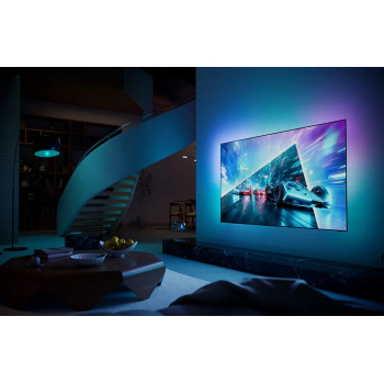 Philips 65OLED761/12 65 Ιντσών (164 cm) 4K UHD TV, Ambilight 3 Πλευρών, 120 Hz, Μαύρο