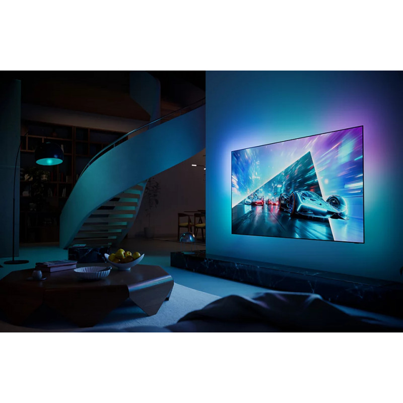 Philips 65OLED761/12 65 Ιντσών (164 cm) 4K UHD TV, Ambilight 3 Πλευρών, 120 Hz, Μαύρο