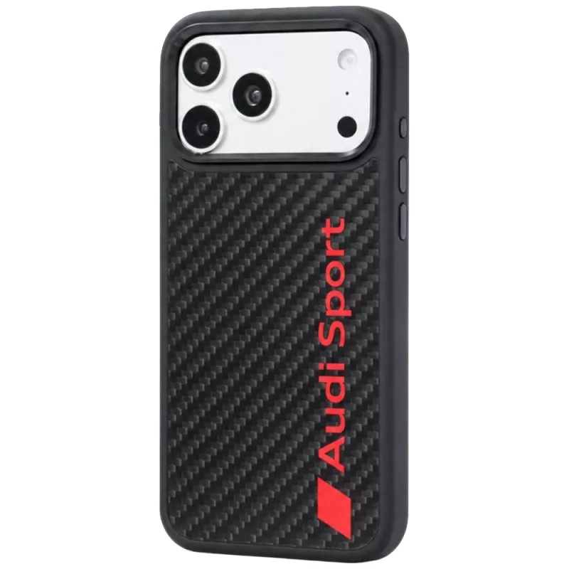 Audi R8 Carbon Fiber Θήκη MagSafe για iPhone 18 Pro Max / 17 Pro Max, Μαύρο