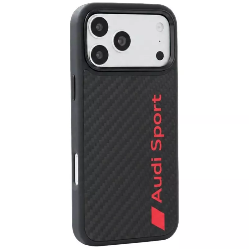 Audi R8 Carbon Fiber Θήκη MagSafe για iPhone 18 Pro Max / 17 Pro Max, Μαύρο