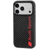 Audi R8 Carbon Fiber Θήκη MagSafe για iPhone 18 Pro / 17 Pro Μαύρο