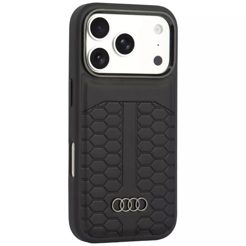 Audi Θήκη MagSafe από Δέρμα για iPhone 18 Pro / 17 Pro, Μαύρο