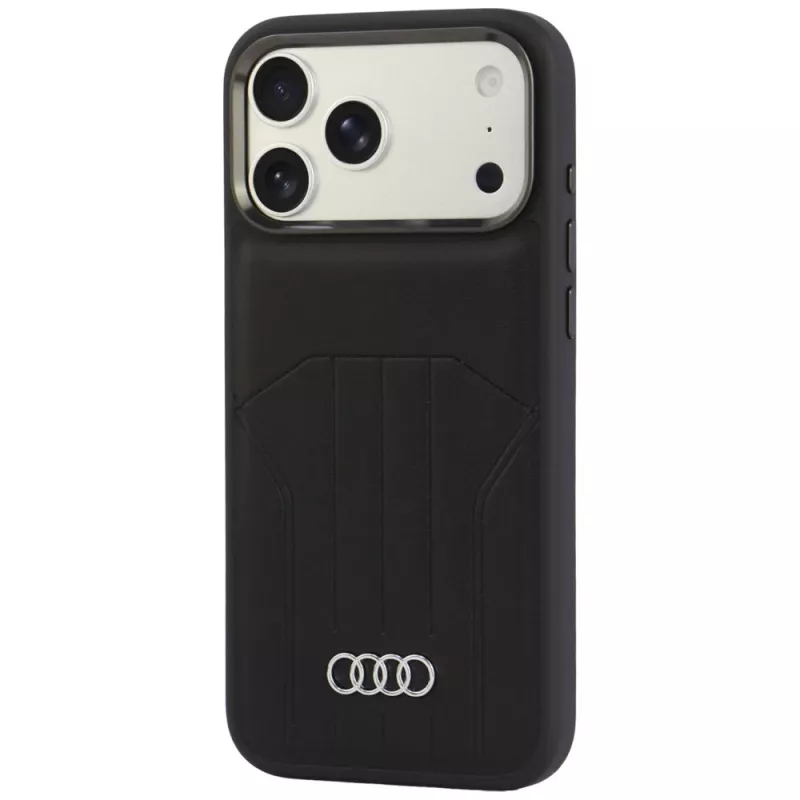 Audi Θήκη MagSafe από Συνθετικό Δέρμα για iPhone 18 Pro Max / 17 Pro Max, Μαύρο