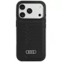 Audi GT Θήκη MagSafe από τεχνητό δέρμα για iPhone 18 Pro / 17 Pro, μαύρο