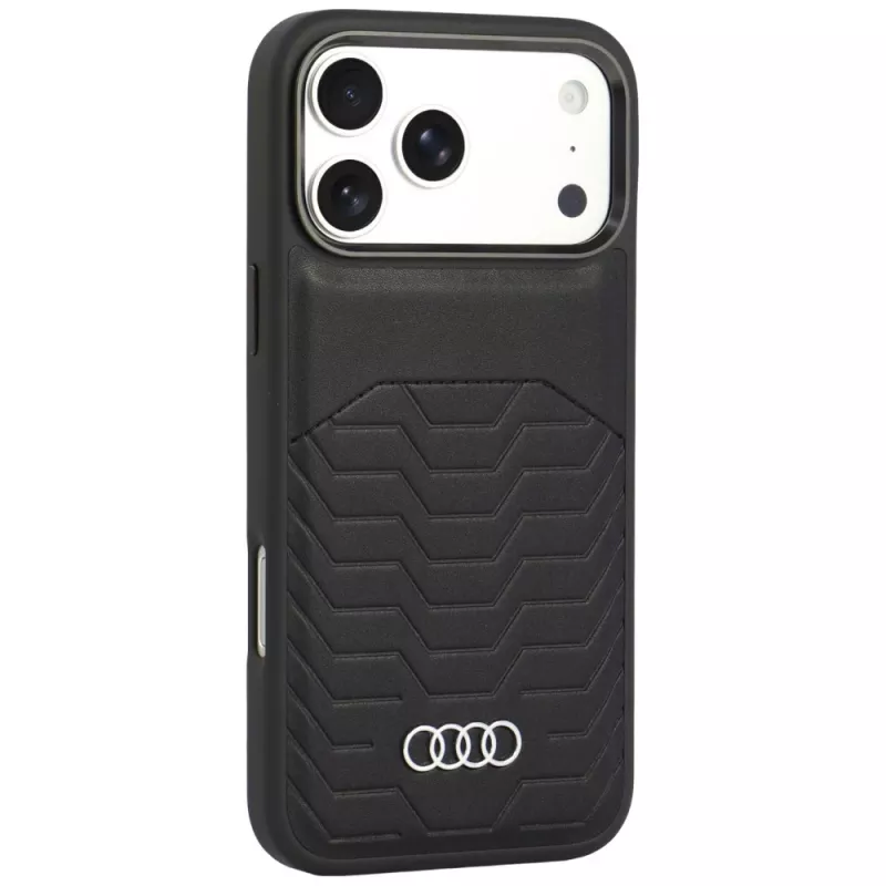 Audi GT Θήκη MagSafe από τεχνητό δέρμα για iPhone 18 Pro Max / 17 Pro Max, μαύρο