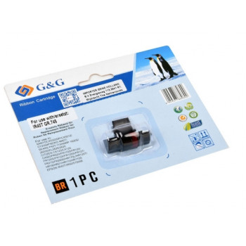 G&G μελανοταινία συμβατή με Epson IR-40T, μαύρο/κόκκινο (18454)