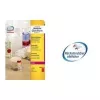Avery L7670R στρογγυλές ετικέτες, νέον κόκκινο, Ø 63,5 mm, 300 τεμ. (25 φύλλα x 12)