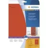 HERMA Special ετικέτες αρχείου μόνιμης κόλλησης, ματ αδιαφανές χαρτί, κόκκινο, 38 x 297 mm, 100 τεμ. (20 φύλλα x 5)