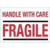 rillprint ετικέτες επισήμανσης HANDLE WITH CARE / FRAGILE, μόνιμη κόλληση, λευκό/κόκκινο