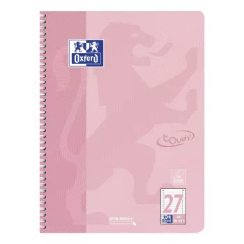 Oxford Μπλοκ Σημειώσεων Touch Pastel, DIN A4+, γραμμωμένο (Γραμμογράφηση 27), 80 Φύλλα, Optik Paper, 4 τρύπες