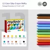 Mideer Silky Crayons Ανταλλακτικά, μαλακά και πλενόμενα, 12 τεμ.