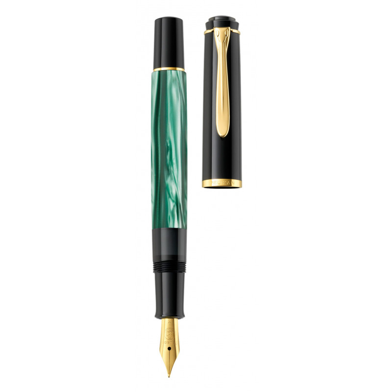 Pelikan Classic M200 Στυλό με έμβολο, πράσινο μαρμάρινο