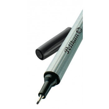 Pelikan fineliner 96, μαύρο, μεταλλική μύτη, μελάνη ανθεκτική στο φως και κατάλληλη για έγγραφα