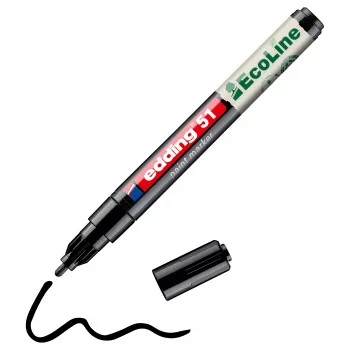 Edding 51 EcoLine 4-51-001 μαρκαδόρος βερνικιού μαύρο 1 mm, 2 mm