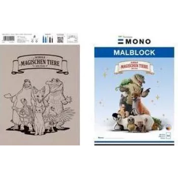 Tombow “Die Schule der magischen Tiere” μπλοκ ζωγραφικής, DIN A4, 120 g/m², 20 φύλλα